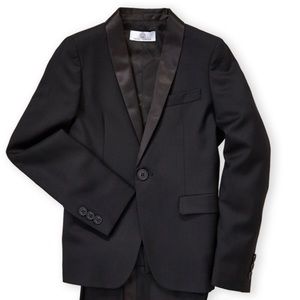 Young Versace, boy’s tuxedo jacket and pants For age 12